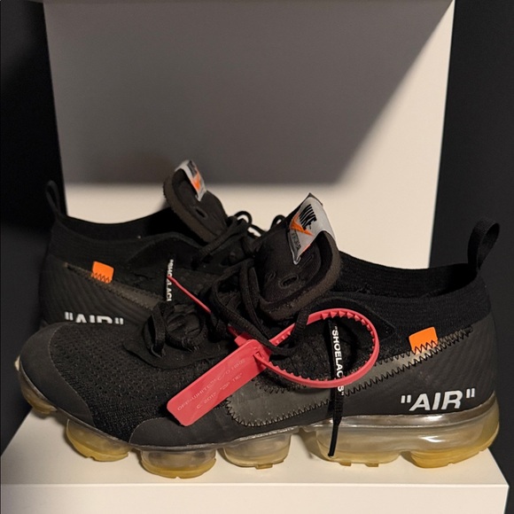Nike Black and Orange Air Sneakers